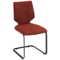 SCHWINGSTUHL  in Stahl Flachgewebe  - Rostfarben/Anthrazit, Design, Textil/Metall (47/91/60cm) - Venjakob