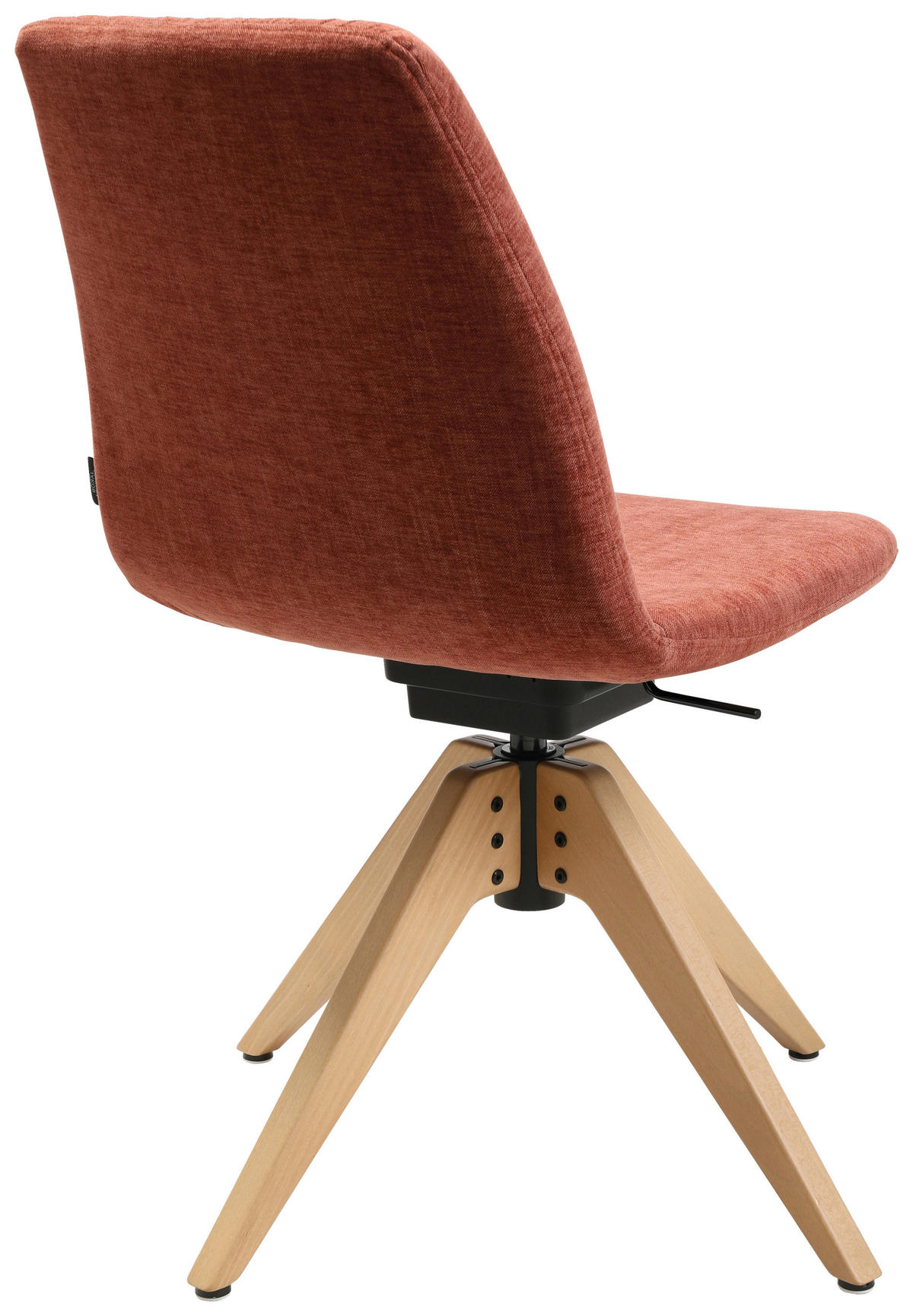 STUHL  in Flachgewebe Holz, Textil  - Eichefarben/Rot, Design, Holz/Textil (46/85-88/55cm) - Johann Jakob