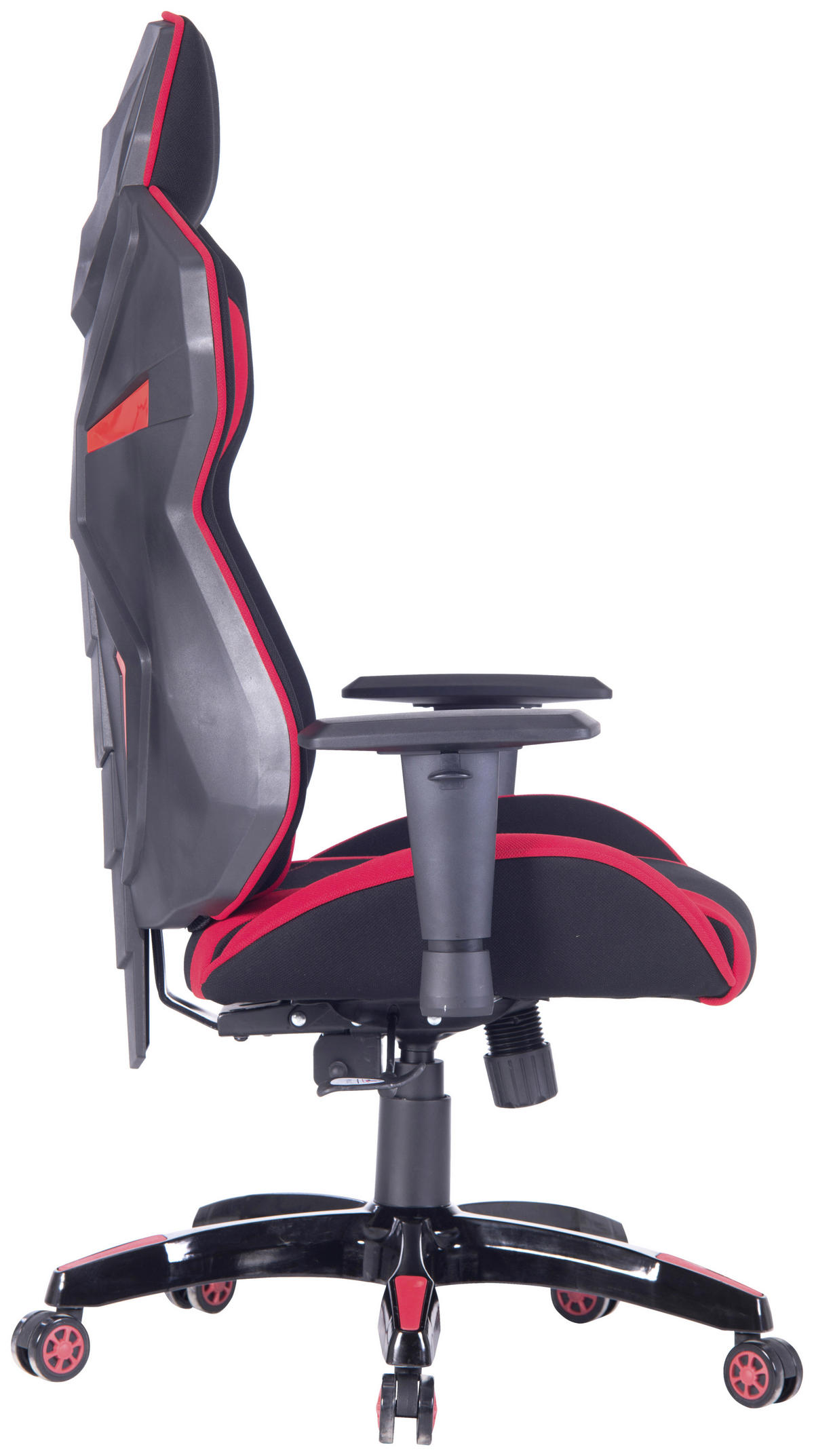 GEJMERSKA STOLICA  crvena, crna   - crna/crvena, Dizajnerski, metal/tekstil (67/130(140)/68cm) - Xora