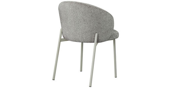 STUHL  Stoffauswahl Struktur  - Taupe/Greige, Design, Textil/Metall (59/81/60cm) - Carryhome