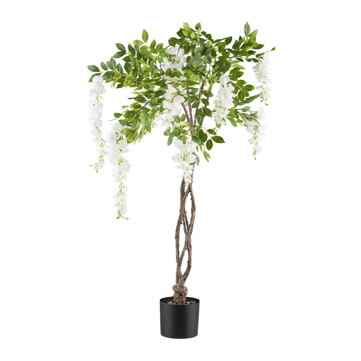KUNSTPFLANZE 115 cm  - Schwarz/Braun, Design, Kunststoff (115cm) - P & B