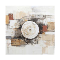 ÖLGEMÄLDE Abstraktes 55/55 cm  - Braun, Design, Holz/Kunststoff (55/55cm) - Monee