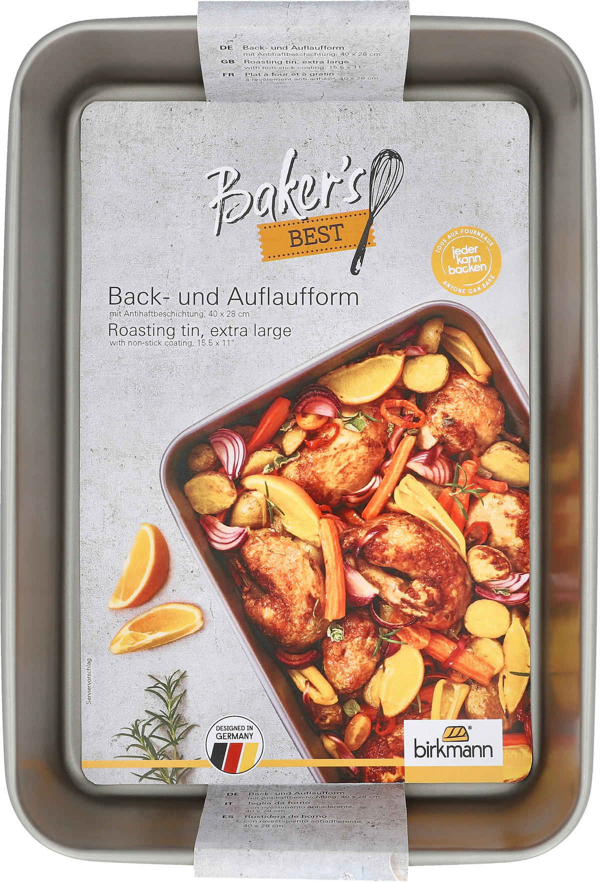 AUFLAUFFORMENSET Metall 2-teilig  - Silberfarben, KONVENTIONELL, Metall - Birkmann