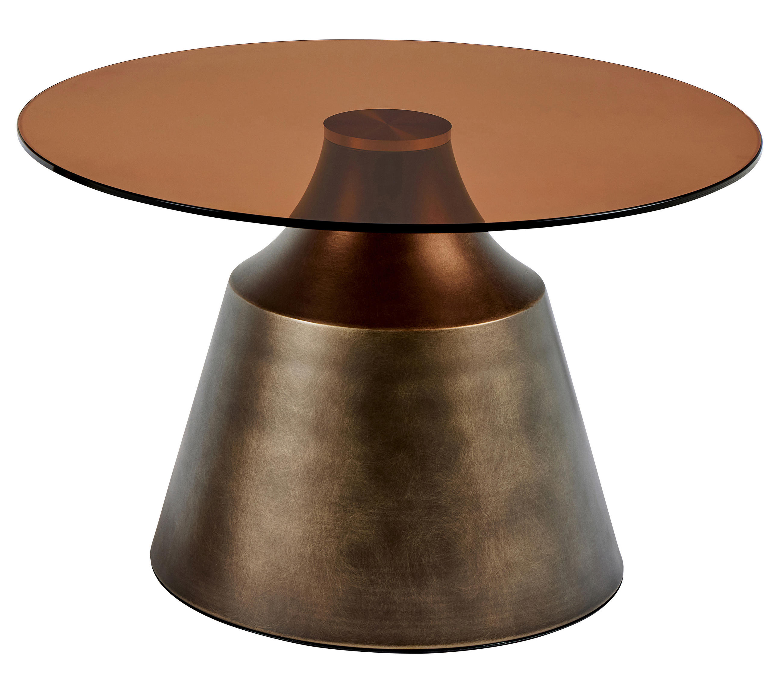 Mid.you Couchtisch Dunsley Braun, Bronze 70x41.5x70 cm