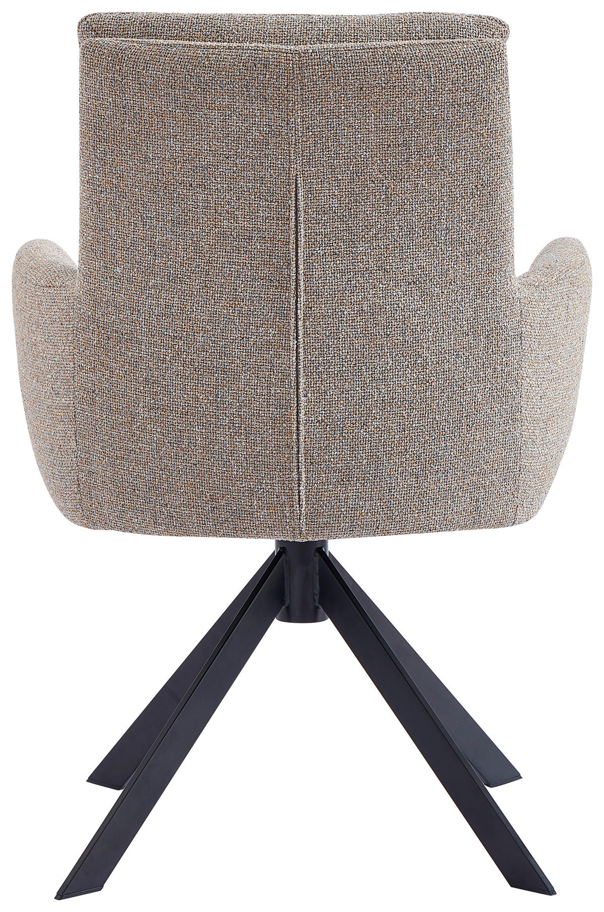 SCAUN CU BRAȚE in gri, galben, negru  - galben/negru, Design, metal/textil (60,5/88/67cm) - Novel