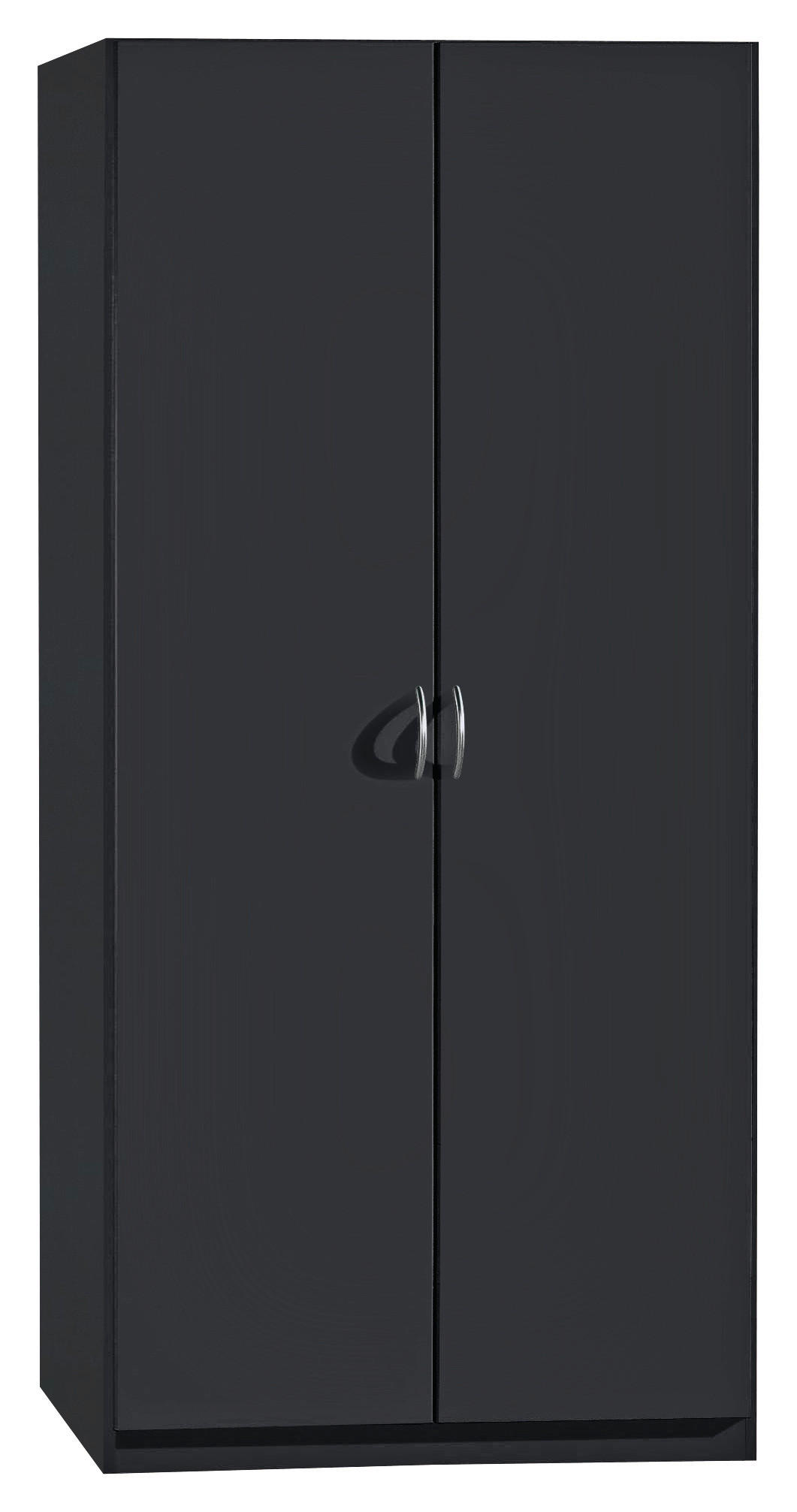 DREHTÜRENSCHRANK Grau  - Silberfarben/Grau, Design, Holzwerkstoff/Kunststoff (91/197/54cm) - Boxxx