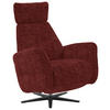 RELAXSESSEL in Textil Rot  - Rot/Schwarz, Design, Textil/Metall (78/113/90cm) - Dieter Knoll