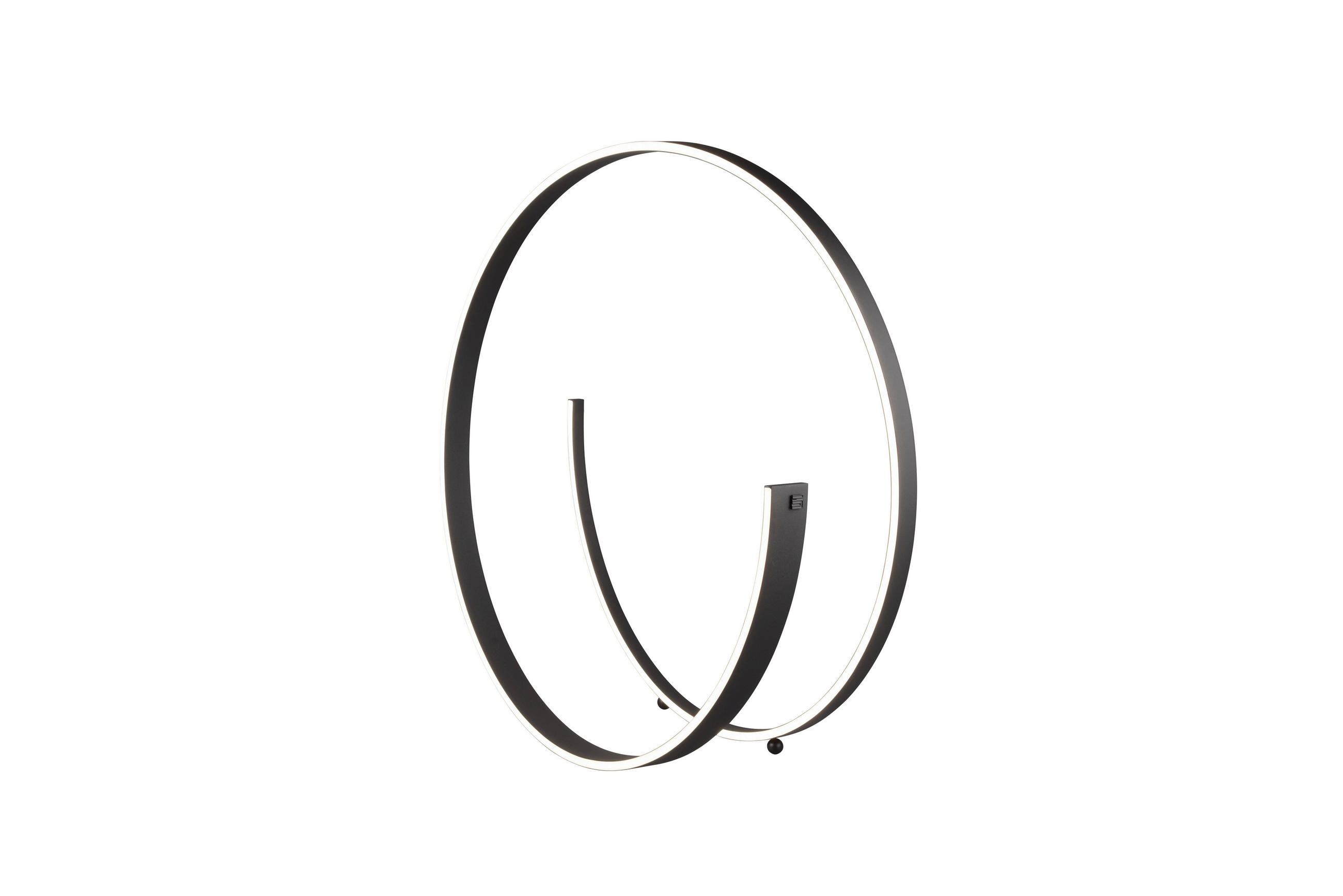LED-STEHLEUCHTE 75/28 cm    - Schwarz/Weiß, Design, Kunststoff/Metall (75/28cm) - Cinque