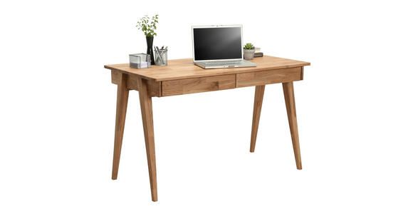 SCHREIBTISCH 120/65/76 cm in Wildeiche - Wildeiche, Natur, Holz (120/65/76cm) - Linea Natura