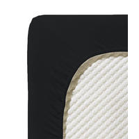 SPANNBETTTUCH Jenny C Single-Jersey  - Schwarz, Basics, Textil (100/200cm) - Fleuresse