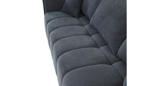 SCHLAFSOFA Plüsch Anthrazit  inkl. Zierkissen, Rückenkissen, Bettkasten, Schlaffunktion, Rücken echt, Liegefläche im Originalstoff  - Anthrazit/Schwarz, KONVENTIONELL, Kunststoff/Textil (200/73/105cm) - Carryhome