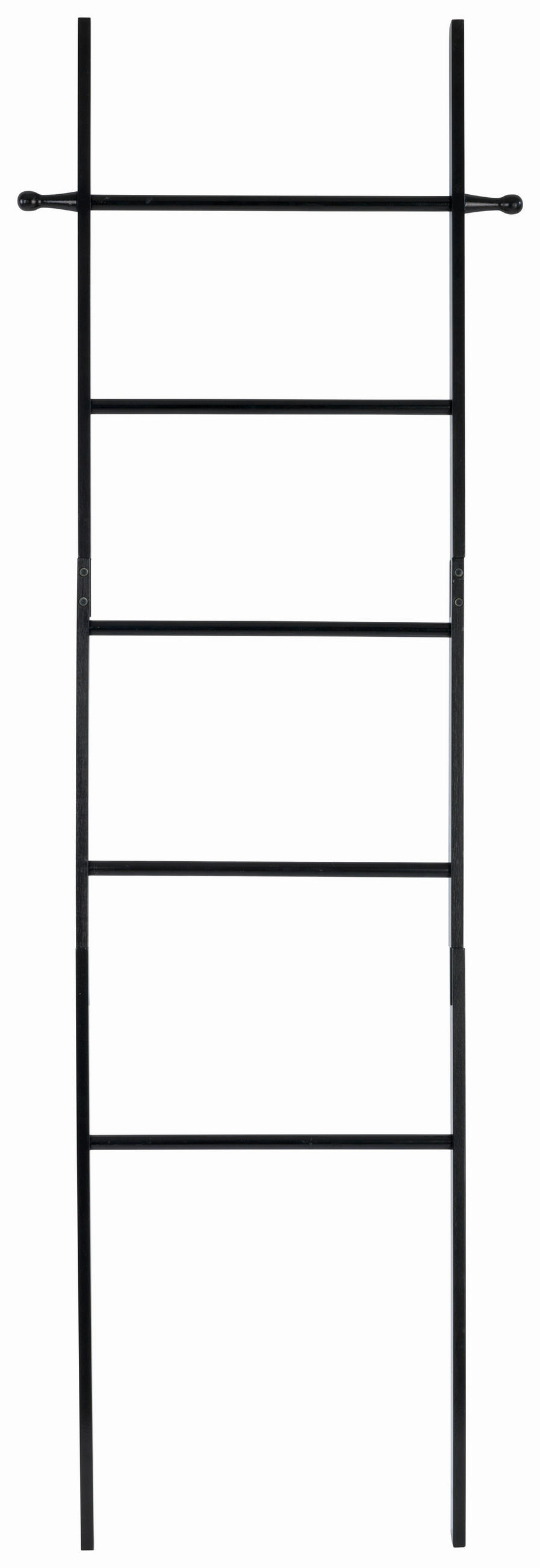 TÖRÖLKÖZŐTARTÓ LÉTRA 43/170/33 cm  - fekete, Basics, fa (43/170/33cm) - Wenko