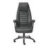 CHEFSESSEL Lederlook Schwarz - Schwarz, Basics, Kunststoff/Textil (68/126-134/72cm) - Novel