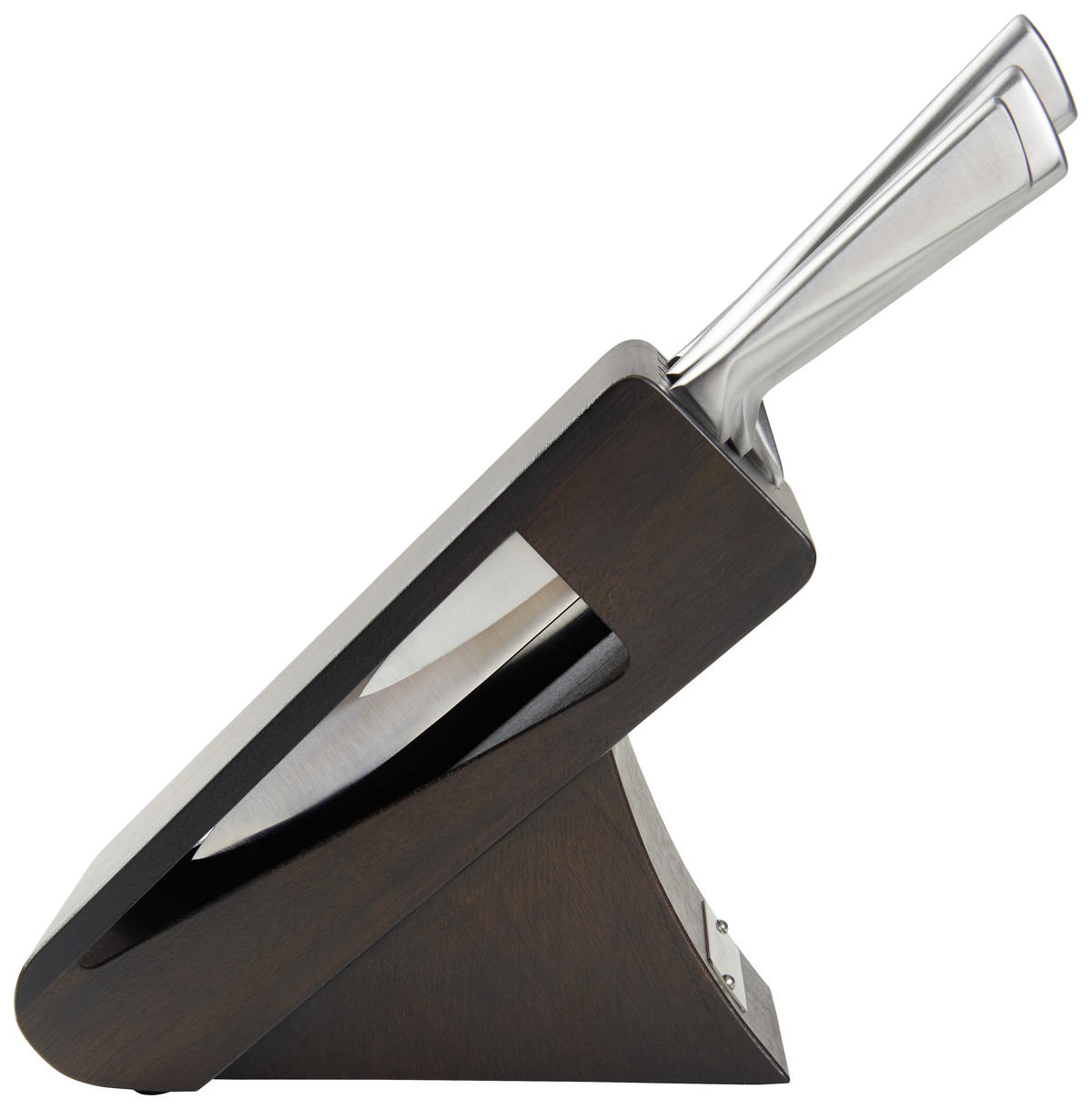MESSERBLOCK 6-teilig  - Edelstahlfarben/Schwarz, Design, Holz/Metall - Homeware Profession.