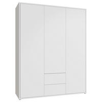DREHTÜRENSCHRANK 169/214/60 cm,  in Weiß, 3-türig  - Weiß, Trend, Holzwerkstoff (169/214/60cm) - Carryhome
