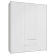 DREHTÜRENSCHRANK 169/214/60 cm,  in Weiß, 3-türig  - Weiß, Trend, Holzwerkstoff (169/214/60cm) - Carryhome
