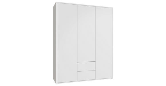 DREHTÜRENSCHRANK 169/214/60 cm,  in Weiß, 3-türig  - Weiß, Trend, Holzwerkstoff (169/214/60cm) - Carryhome