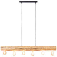 HÄNGELEUCHTE    - Kieferfarben, Natur, Holz/Metall (105/70/115cm) - Brilliant