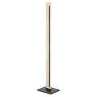 LED-STEHLEUCHTE - Eichefarben/Schwarz, Basics, Holz/Kunststoff (10/126cm) - Eglo