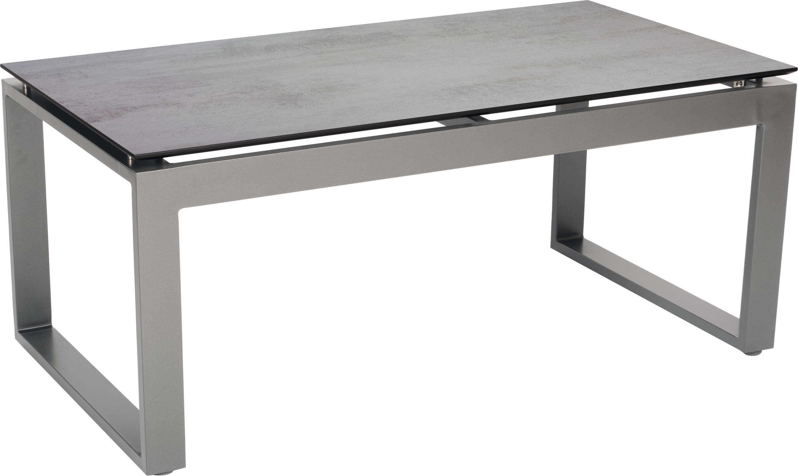 GARTENBEISTELLTISCH 110,5/60/45 cm Metall, Kunststoff rechteckig  - Graphitfarben/Grau, Basics, Kunststoff/Metall (110,5/60/45cm) - Stern