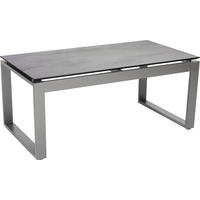 GARTENBEISTELLTISCH 110,5/60/45 cm Metall, Kunststoff rechteckig  - Graphitfarben/Grau, Basics, Kunststoff/Metall (110,5/60/45cm) - Stern