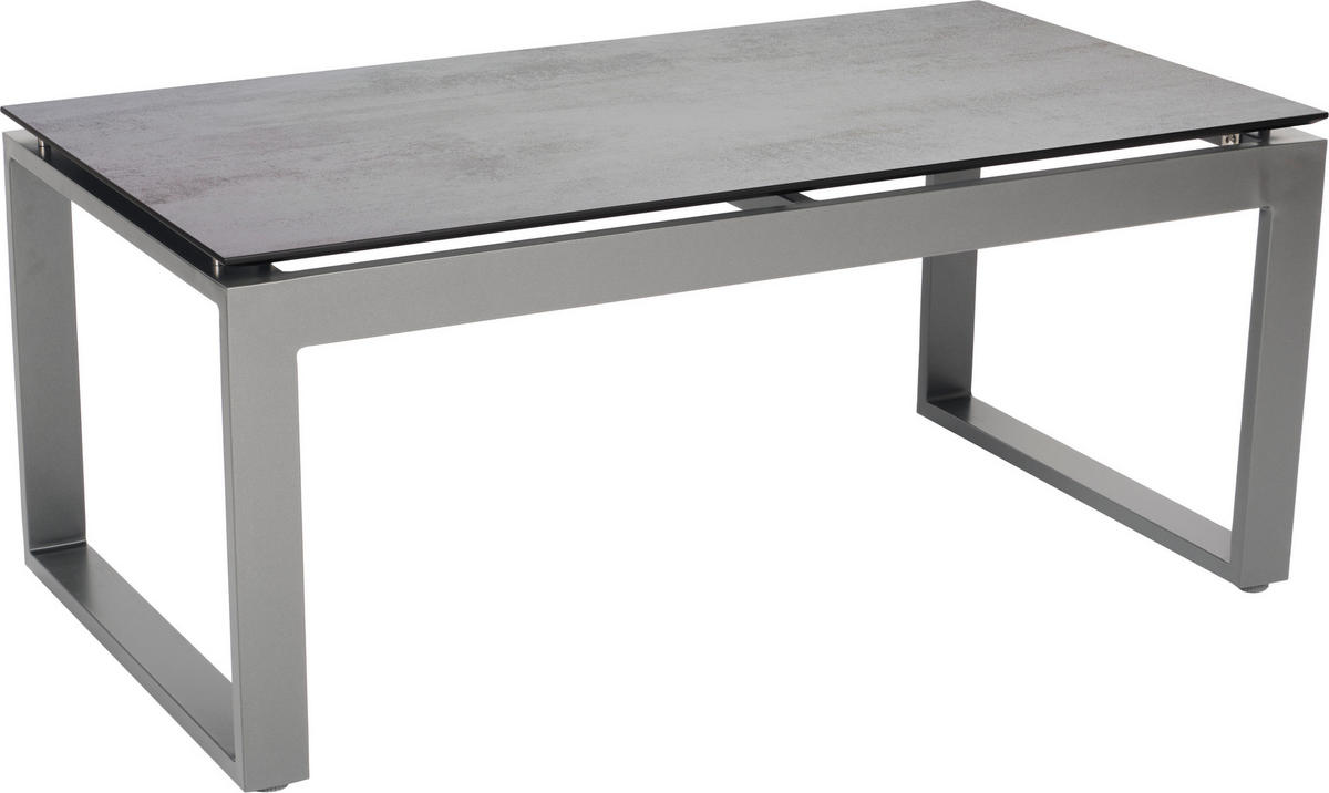 GARTENBEISTELLTISCH 110,5/60/45 cm Metall, Kunststoff rechteckig  - Graphitfarben/Grau, Basics, Kunststoff/Metall (110,5/60/45cm) - Stern