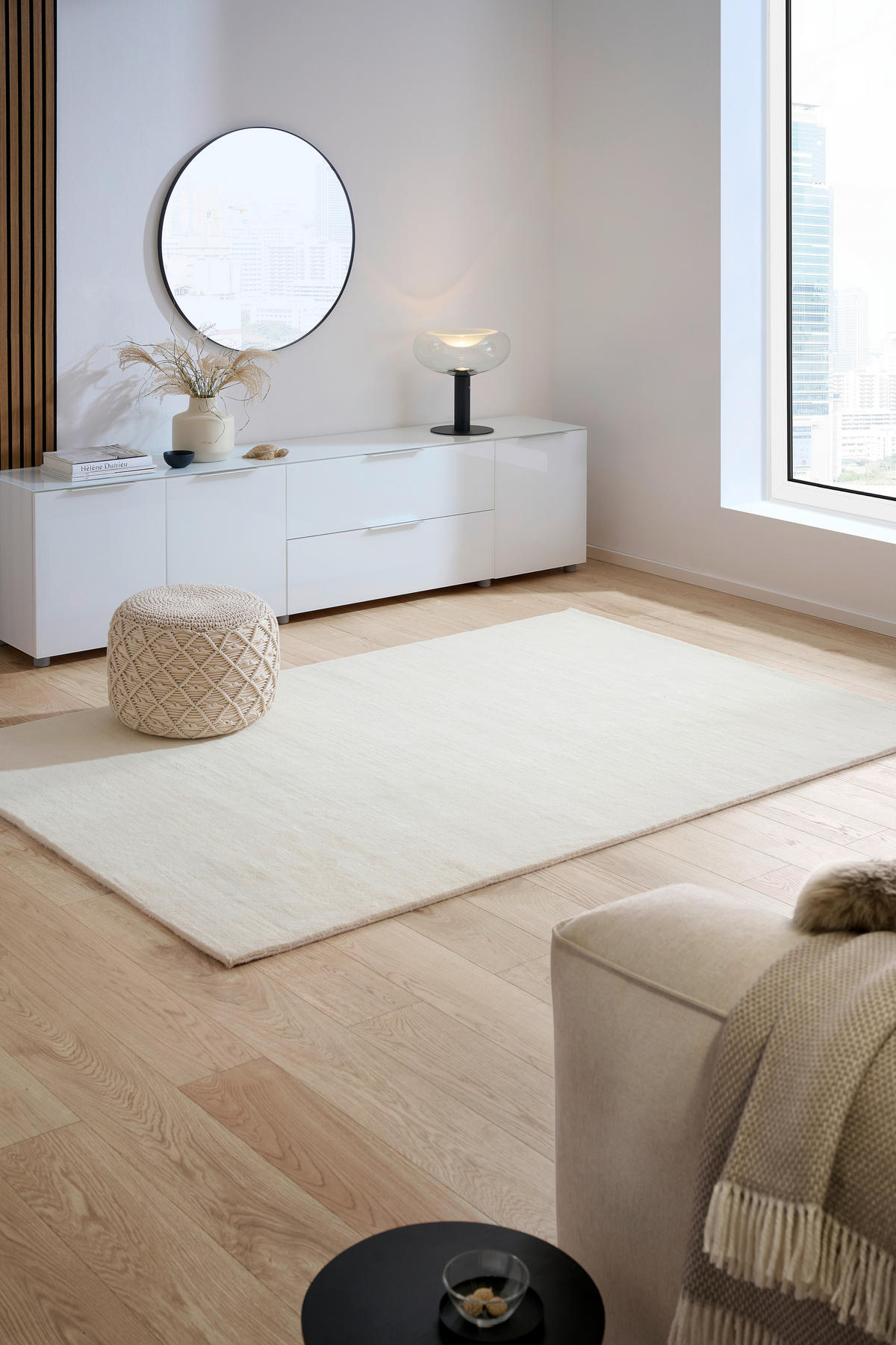 ORIENTTEPPICH 170/240 cm Pure Nature Naturfarben, Weiß  - Naturfarben/Weiß, Basics, Textil (170/240cm) - Cazaris