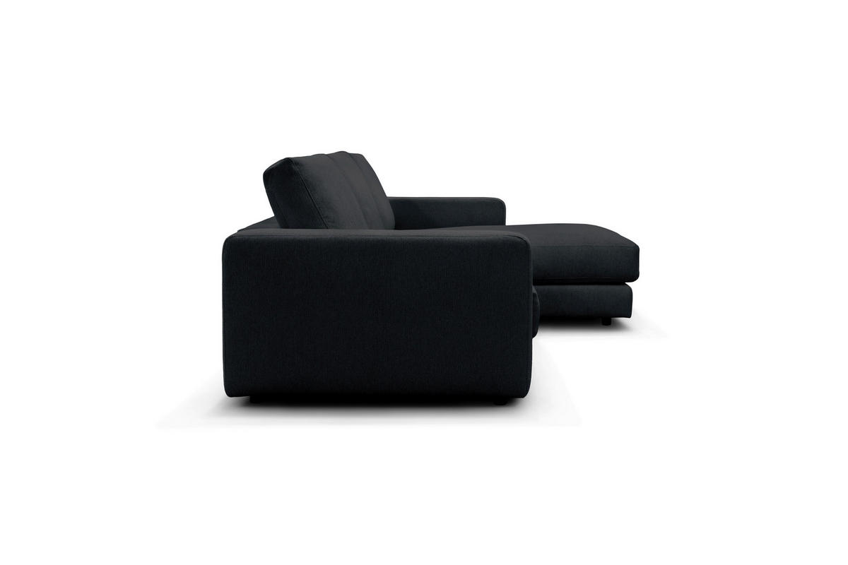 ECKSOFA VIGO Schwarz  - Schwarz, Design, Textil (303/172cm) - MID.YOU