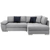 ECKSOFA in Webstoff Hellgrau  276/212 cm  - Chromfarben/Silberfarben, Design, Kunststoff/Textil (276/212cm) - Carryhome