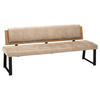 SITZBANK in Holz, Textil Beige  - Beige/Schwarz, Design, Holz/Textil (160/85/60cm) - Venda