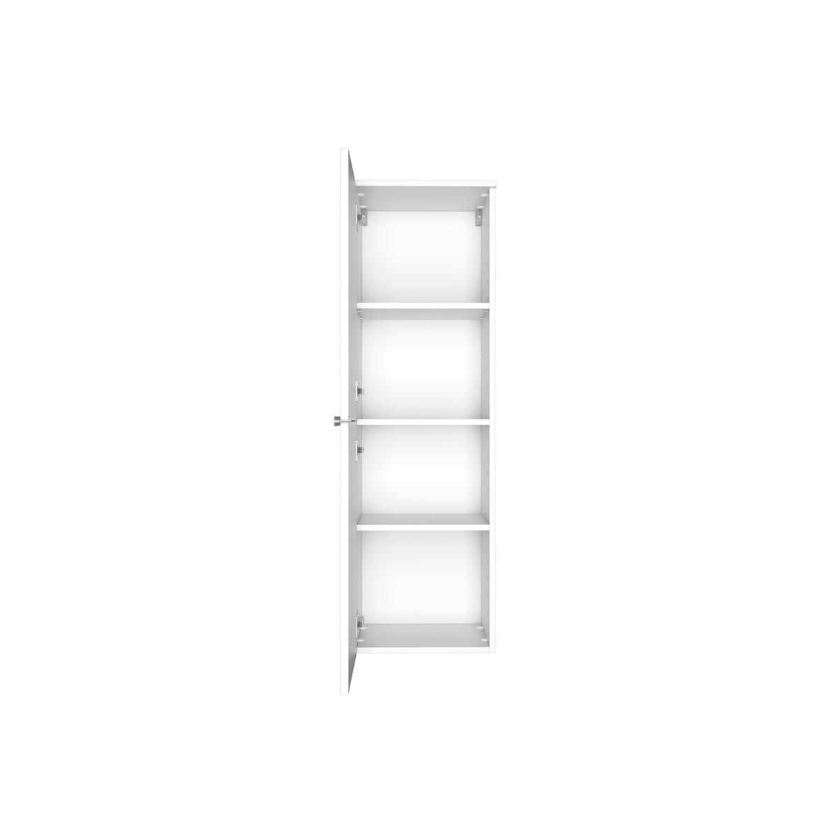 MIDISCHRANK 40/130/35 cm  - Edelstahlfarben/Silberfarben, KONVENTIONELL, Holzwerkstoff/Kunststoff (40/130/35cm) - Xora
