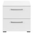 NACHTSCHRANK 50/49/42 cm  - Edelstahlfarben/Alufarben, Basics, Holzwerkstoff/Kunststoff (50/49/42cm) - Xora