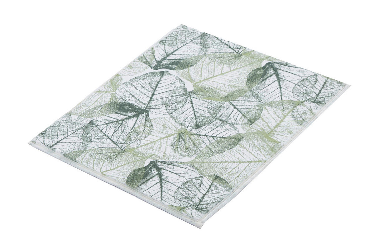 FÜRDŐSZOBASZŐNYEG  50/60 cm  zöld   - zöld, Design, műanyag (50/60cm) - Kleine Wolke