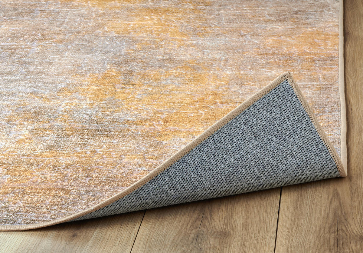 LÄUFER Ondea Onis 80/300 cm  in Taupe, Goldfarben, Greige  - Taupe/Greige, Design, Kunststoff/Textil (80/300cm) - Lindorug