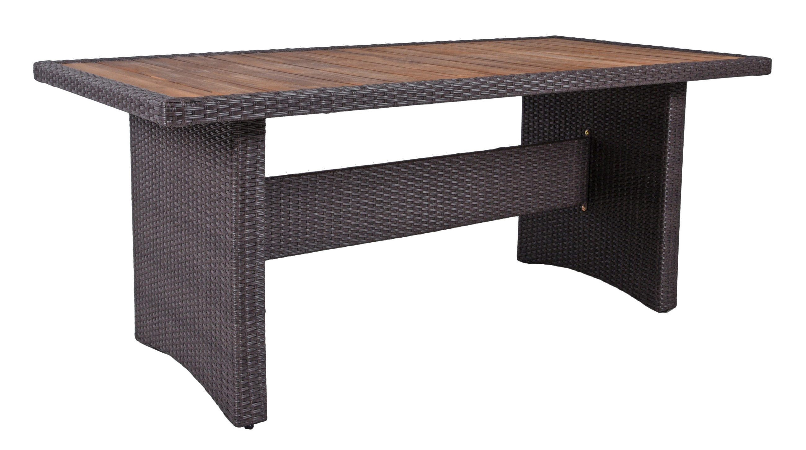 Gardenson Gartentisch Schwarz 90x75x180 cm