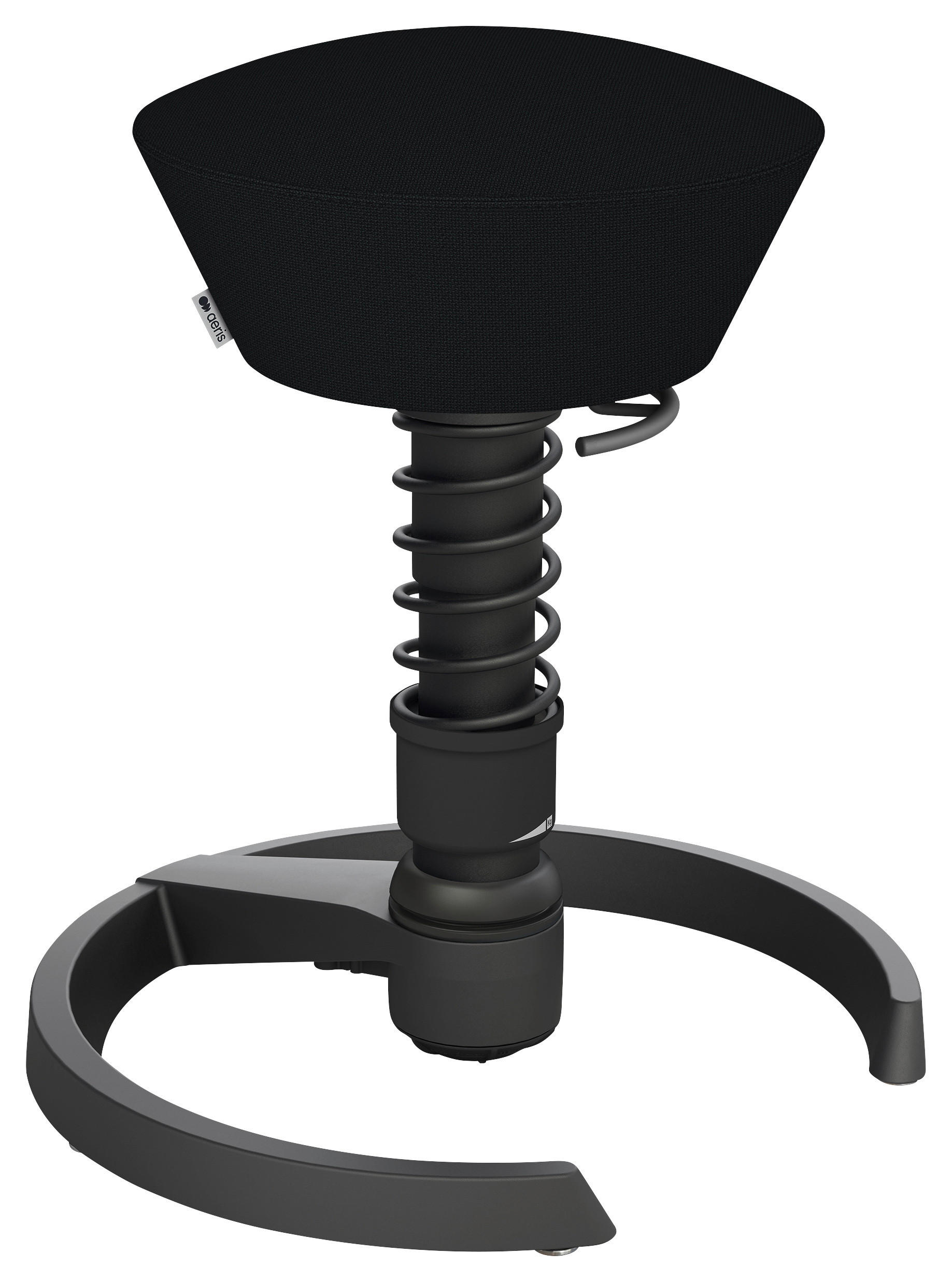 BÜROHOCKER 55/45,66/55 cm  - Schwarz, Basics, Textil/Metall (55/45,66/55cm) - Aeris