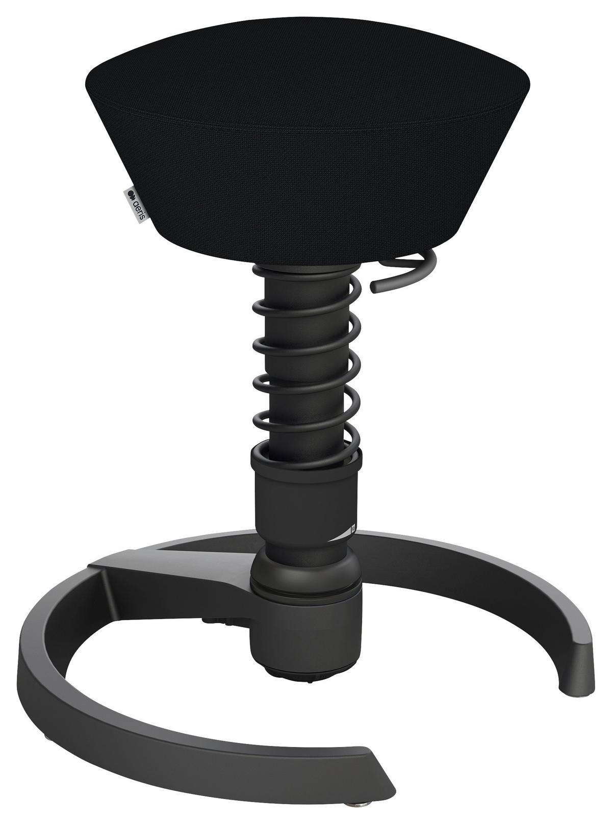 BÜROHOCKER 55/45,66/55 cm  - Schwarz, Basics, Textil/Metall (55/45,66/55cm) - Aeris