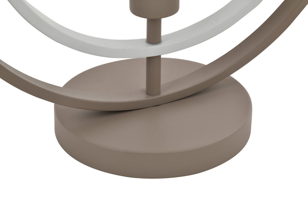 TISCHLEUCHTE Montpellier 40/42,5/30 cm  - Sandfarben/Weiß, Design, Kunststoff/Metall (40/42,5/30cm)