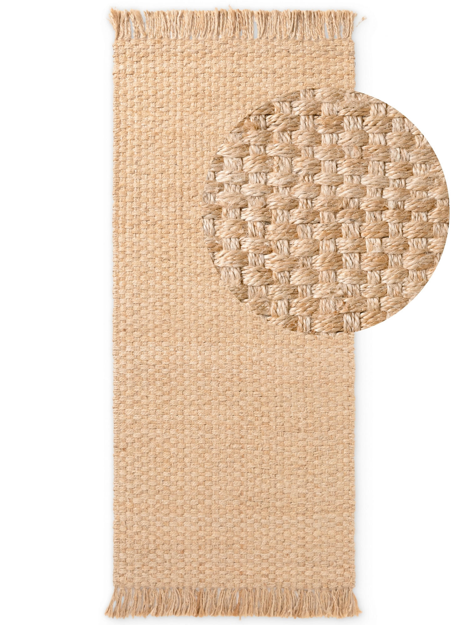 JUTETEPPICH 80/200 cm Handloom 1.0 Goldbraun  - Goldbraun, Basics, Textil (80/200cm) - Hanse Home