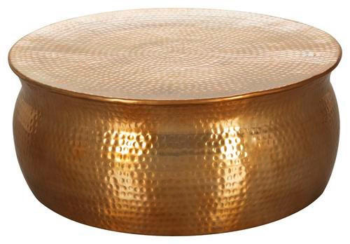 MID.YOU KONFERENČNÝ STOLÍK, zlatá, kov, 75/75/31 cm