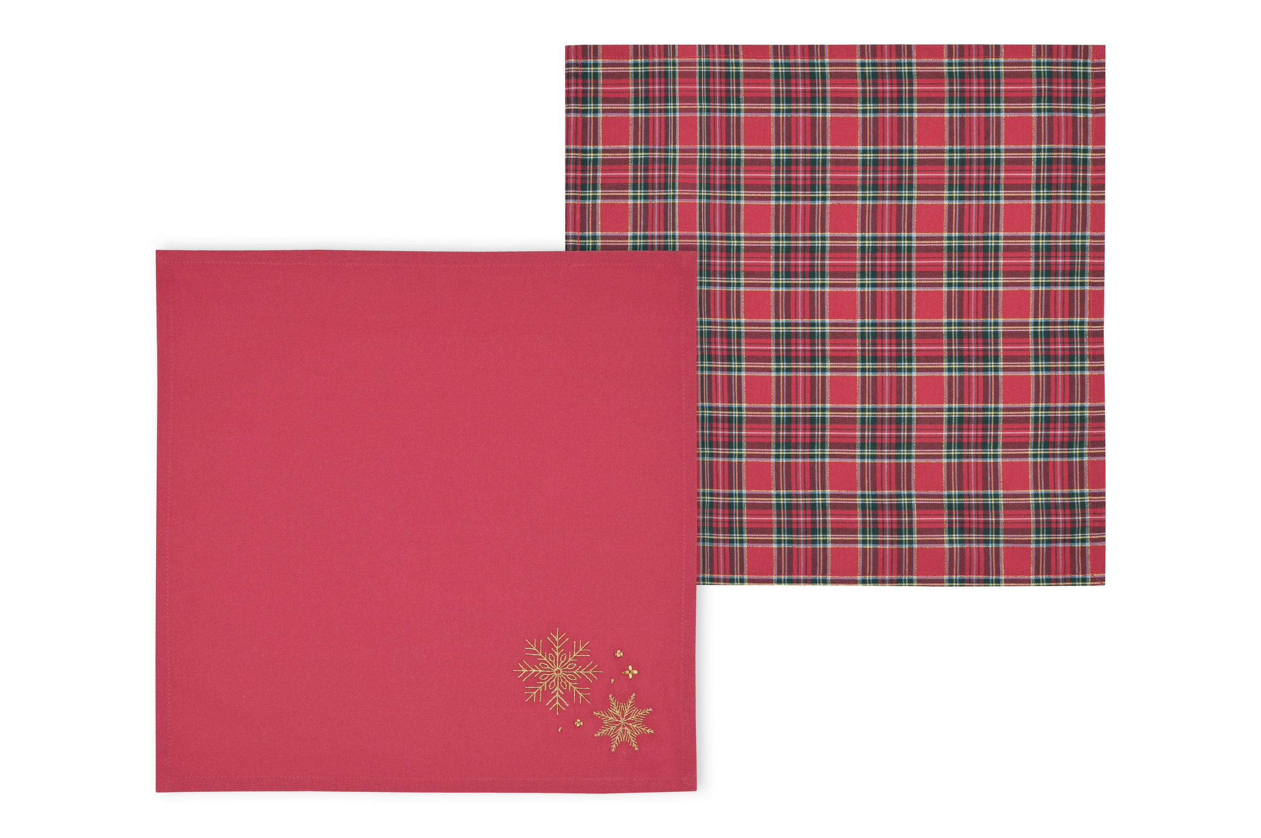 SERVIETA IZ BLAGA  CHRISTMAS  40/40 cm       rdeča  - rdeča, Basics, tekstil (40/40cm)
