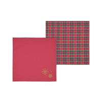 SERVIETA IZ BLAGA  CHRISTMAS  40/40 cm       rdeča  - rdeča, Basics, tekstil (40/40cm)