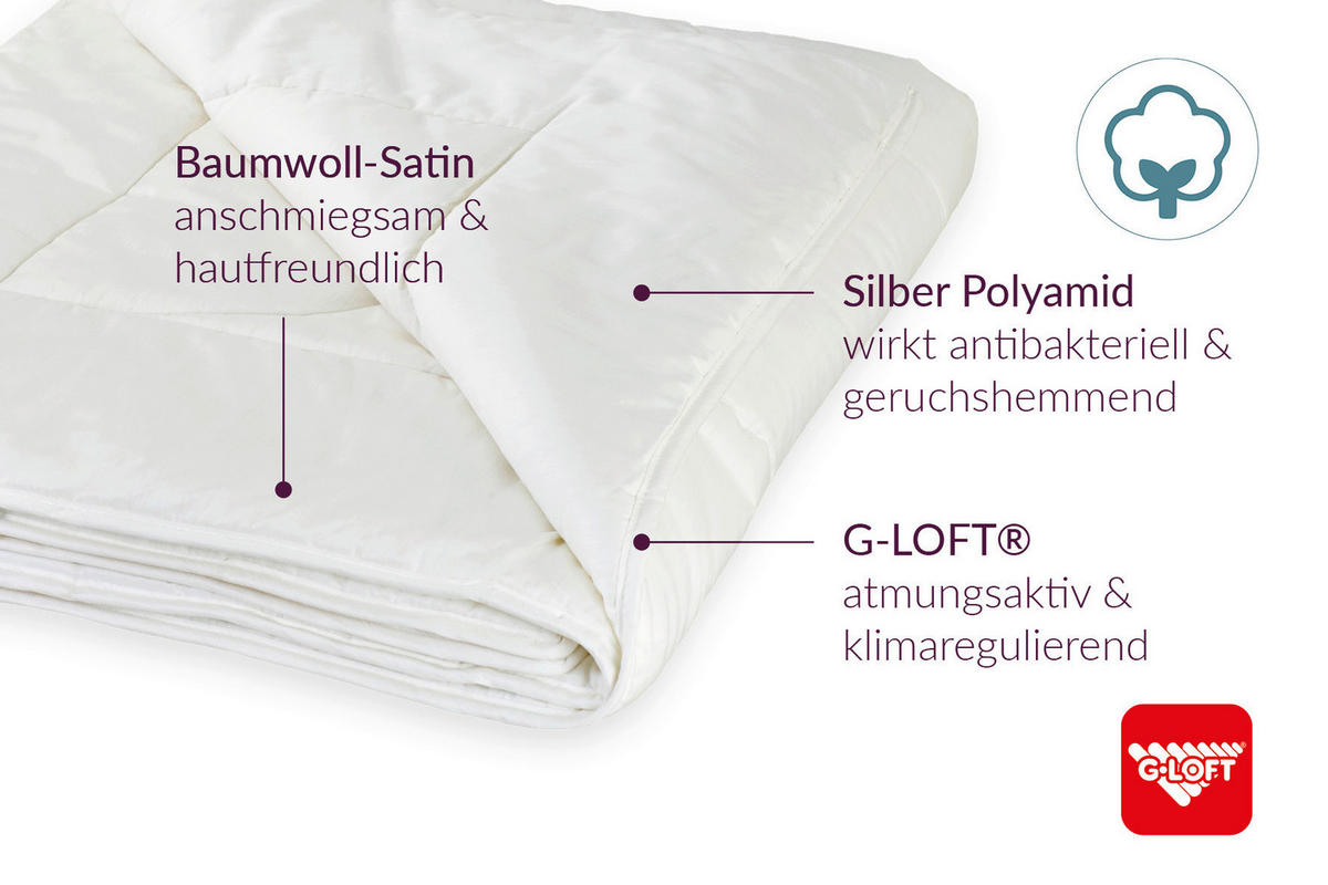 SOMMERDECKE 135-140/200 cm  - Champagner, Basics, Textil (135-140/200cm) - Goldeck Austria