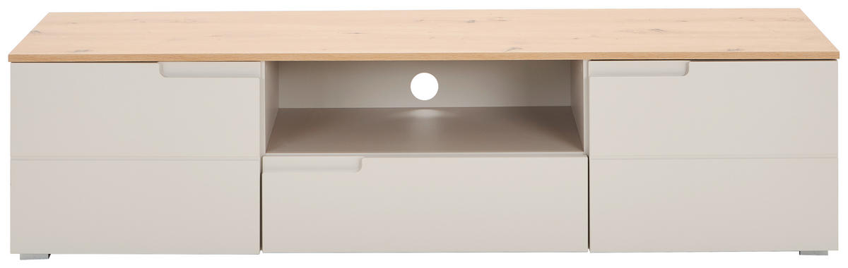 NÍZKÁ KOMODA, kašmírová, dub artisan, 165/42/40 cm - kašmírová/dub artisan, Design, kompozitní dřevo/plast (165/42/40cm) - MID.YOU