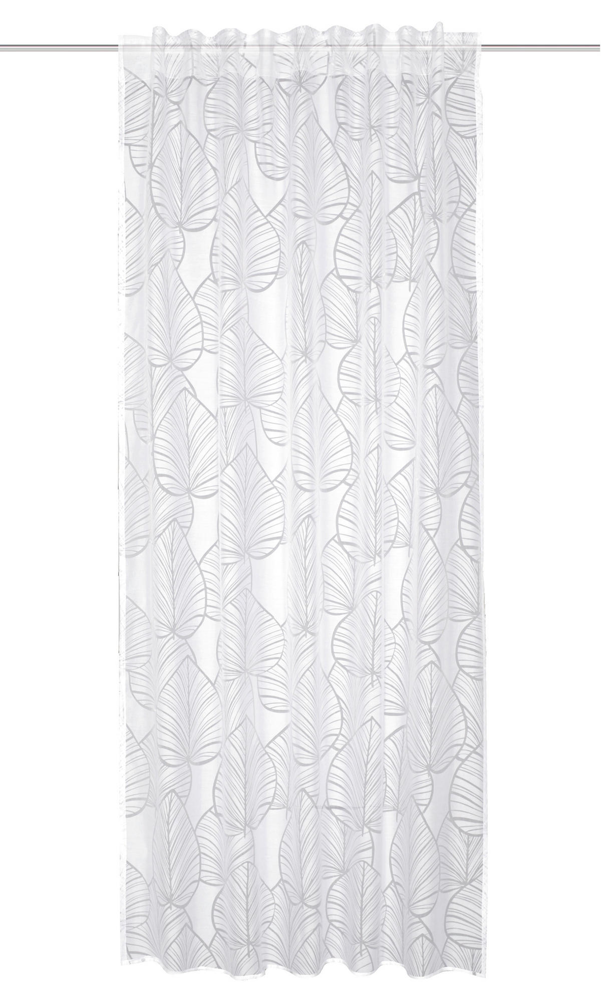 FERTIGVORHANG  blickdicht  140/245 cm   - Weiß, Basics, Textil (140/245cm)