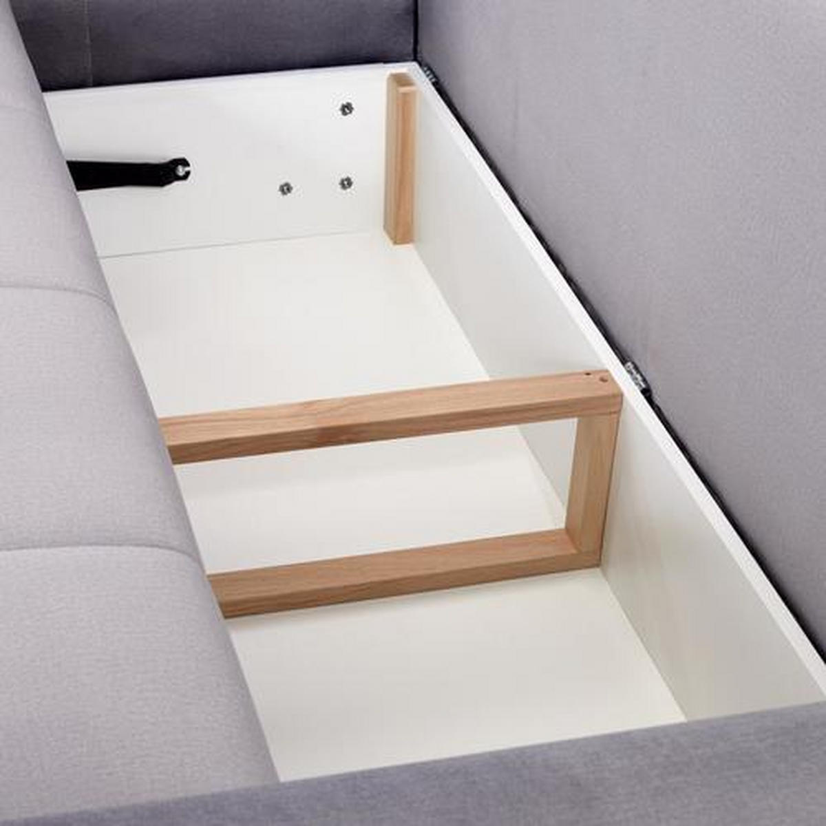 ECKSOFA Dunkelgrau Samt  - Dunkelgrau, MODERN, Textil (213/308cm) - MID.YOU