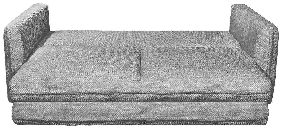 SCHLAFSOFA in Mikrovelours Grau  - Schwarz/Grau, Konventionell, Kunststoff/Textil (237/94/117cm) - MID.YOU