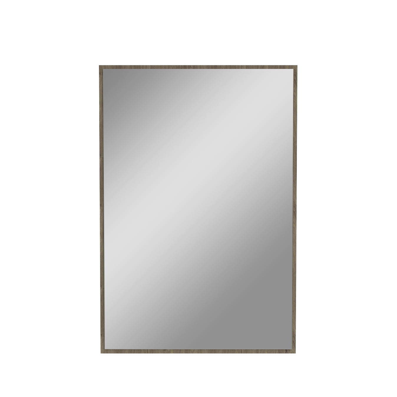 WANDSPIEGEL Walnussfarben - Walnussfarben, Design, Glas/Holzwerkstoff (55,8/80,8/2,2cm) - Voleo