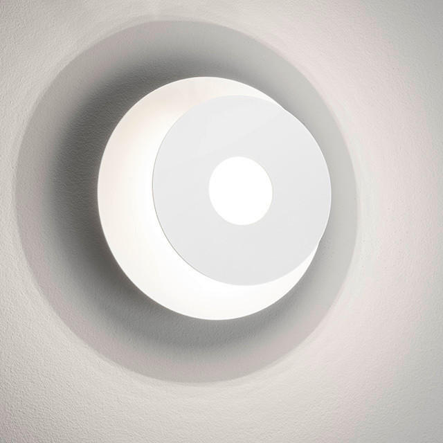 LED VÄGGLAMPA Hennes 18/5 cm   - vit, Design, metall (18/5cm) - Fischer & Honsel