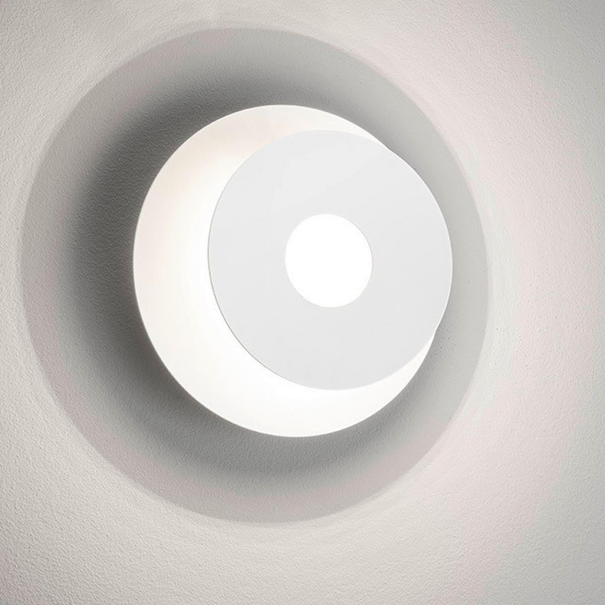 LED VÄGGLAMPA Hennes 18/5 cm   - vit, Design, metall (18/5cm) - Fischer & Honsel